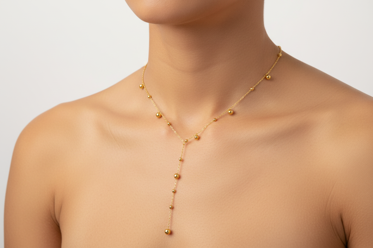 Collana Microsfere Pendenti - Movimento e Luce